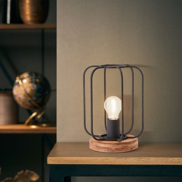 Brilliant - Lampada da tavolo TOSH 1xE27/40W/230V in pioppo
