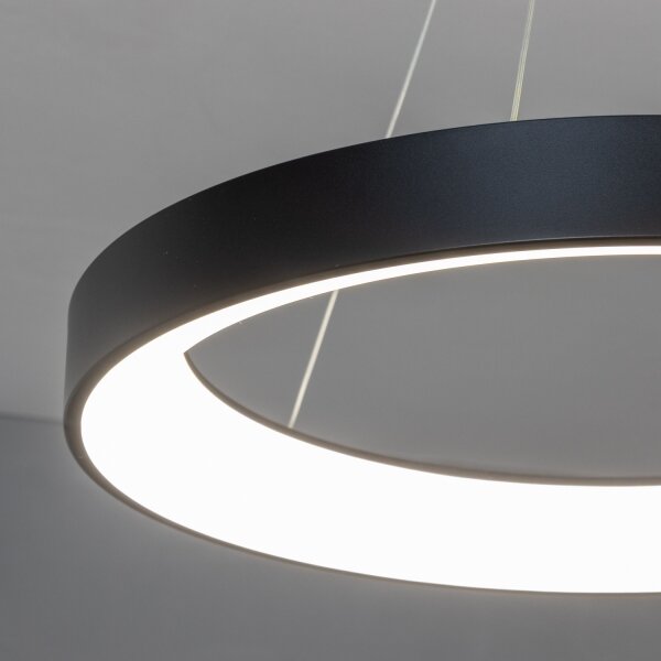 Brilagi - Lampadario LED dimmerabile a cavo FALCON II LED/99W/230V diam. 60 cm nero + telecomando