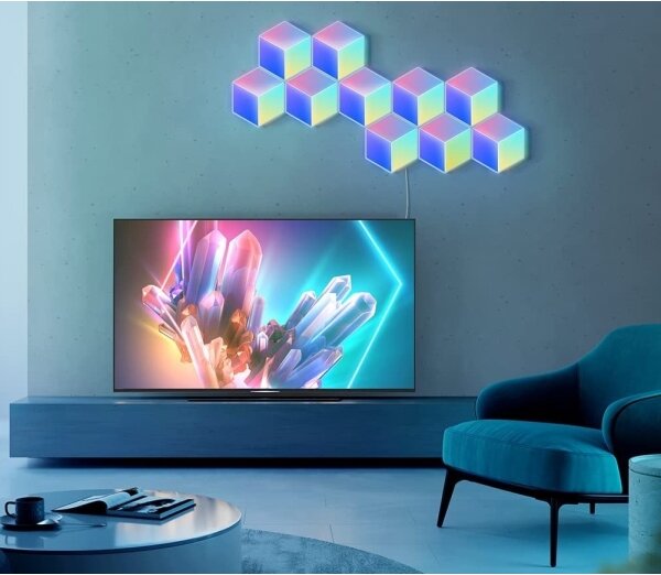 Govee - SET 10x Lampada LED Glide Hexa Pro LED Smart RGBIC Wi-Fi