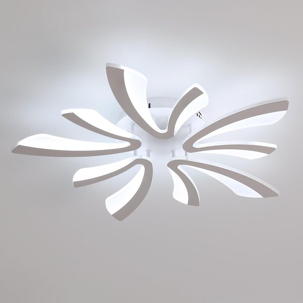 Lampada a soffitto LED elegante, 50W, 5625LM. Lampada a soffitto LED moderna per soggiorno e camera da letto, diametro 72cm, luce bianca fredda (6500K)