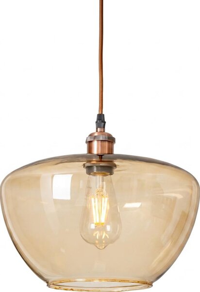 Lampada a sospensione con cavo SEVENTIES E27/60W/230V fumé/marrone