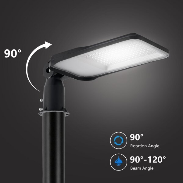 Brilagi-LED Lampione da esterno con snodo. URBANLIGHT LED/100W/230V nero IP65