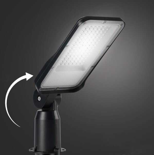 Brilagi - LED Lampione stradale da esterno con snodo. URBANLIGHT LED/50W/230V nera IP65