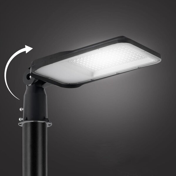 Brilagi-LED Lampione da esterno con snodo. URBANLIGHT LED/100W/230V nero IP65