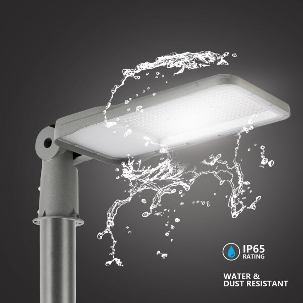 Brilagi-LED Lampada esterna con palo e cavo da 3 m URBANLIGHT LED/200W/230V grigia IP65