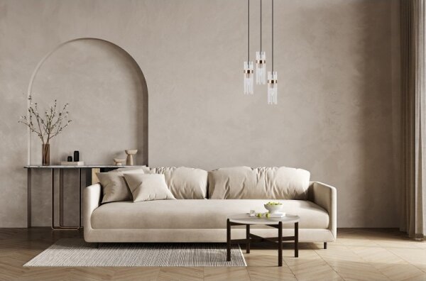 ITALUX PND-40760-3-BK-HBR - Lampadario a sospensione su cavi TARASO 3xE14/40W/230V nero/oro