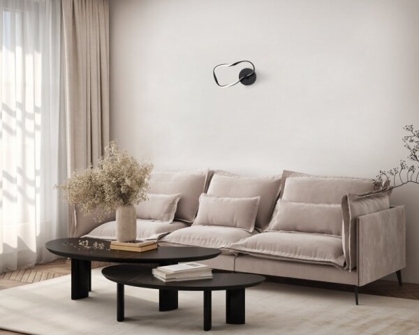 ITALUX WL-22782-BK - Applique da parete LED AMAYA LED/20W/230V nero