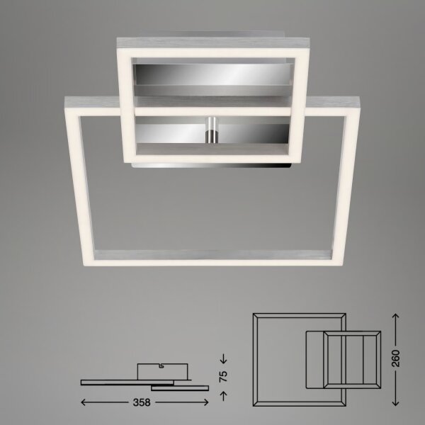 Plafoniera LED dimmerabile LED/12W/230V 3000K cromo satinato