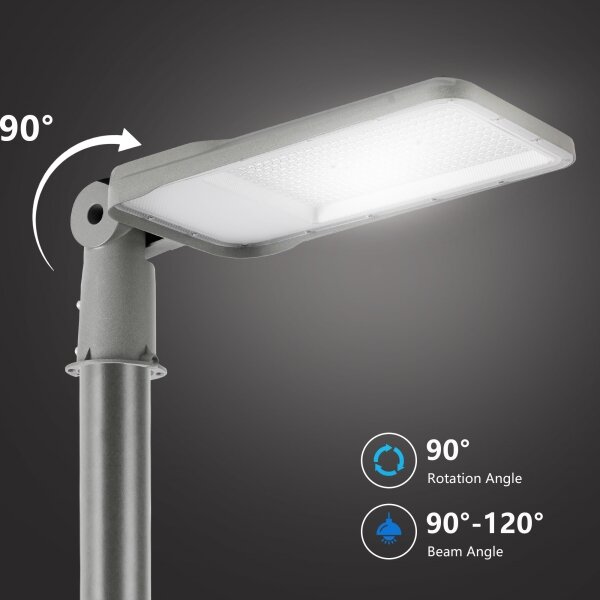 Brilagi-LED Lampada esterna con palo e cavo da 3 m URBANLIGHT LED/200W/230V grigia IP65