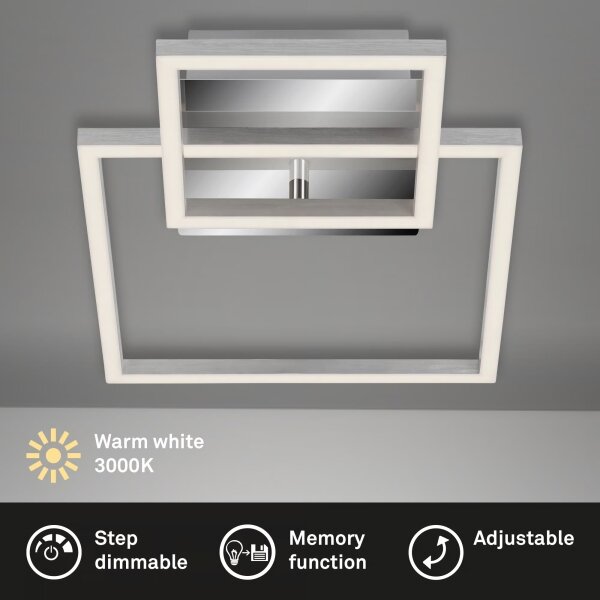 Plafoniera LED dimmerabile LED/12W/230V 3000K cromo satinato