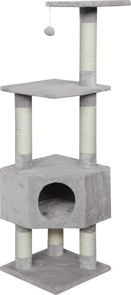 JACK AND VANILLA, un elegante tiragraffi per gatti, dal design moderno e nei colori crema e grigio