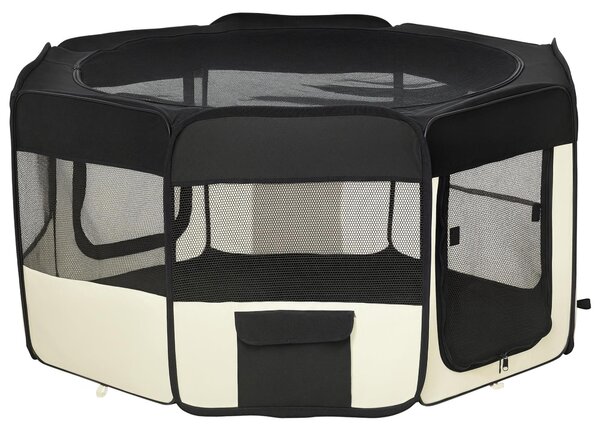 PawHut Recinto per cuccioli Recinzione per cuccioli Recinto per gioco Recinto pieghevole Ø120 x H58 cm