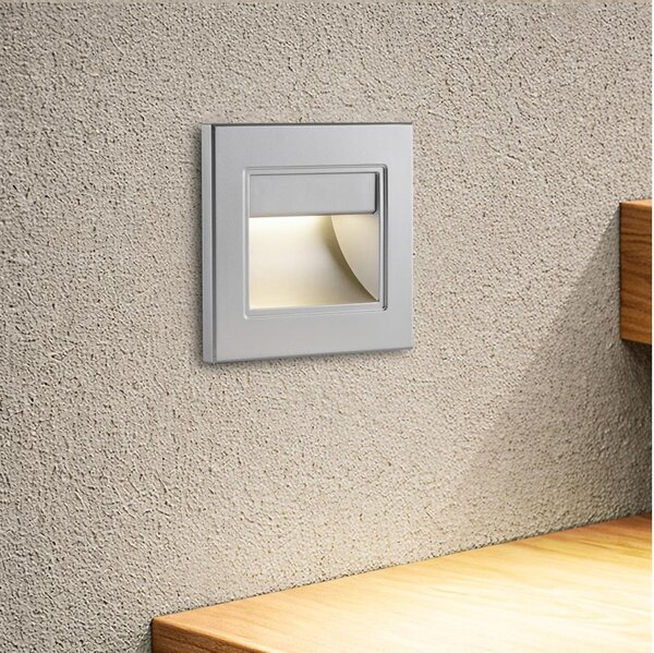 Brilagi - Lampada per gradini LED STEP LIGHT LED/1,5W/230V IP44 argento