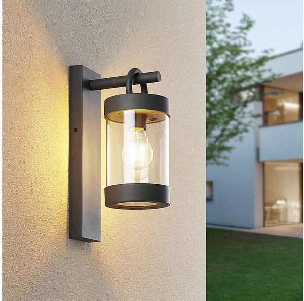 Lampada da parete per esterni SAMBESI IP44 E27 28 W antracite