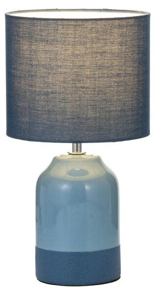 Lampada da tavolo Paulmann Sandy Glow, modello E14, potenza massima 20W, colore crema, finitura blu