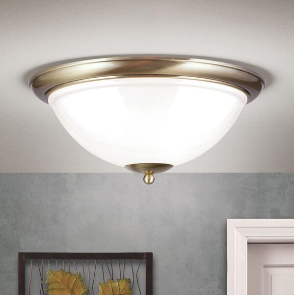 Orion DL 7-677/50 - Plafoniera AUSTRIAN OLD LAMP 3xE27/60W/230V bronzo/bianco