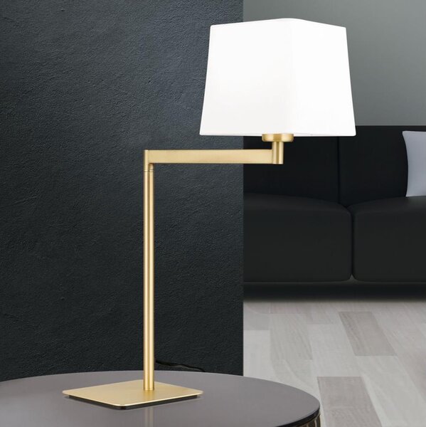 Orion LA 4-1209/1 - Lampada da tavolo CARLTON 1xE27/40W/230V bianco/oro