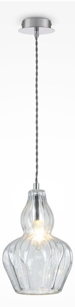 Maytoni MOD238-PL-01-TR - Lampadario a sospensione con filo EUSTOMA 1xE14/40W/230V limpido