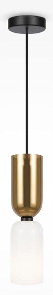 Maytoni MOD177PL-01G - Lampadario a sospensione con filo MEMORY 1xE14/40W/230V oro/bianco