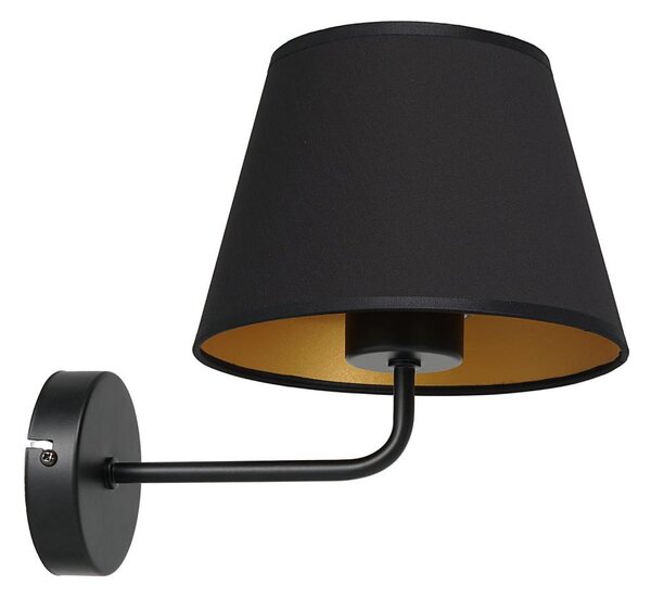 Lampada da parete ARDEN 1xE27/60W/230V nero/oro