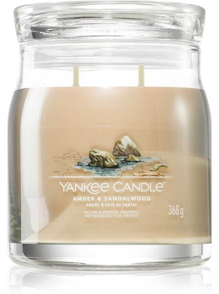 Yankee Candle Amber & Sandalwood candela profumata 368 g