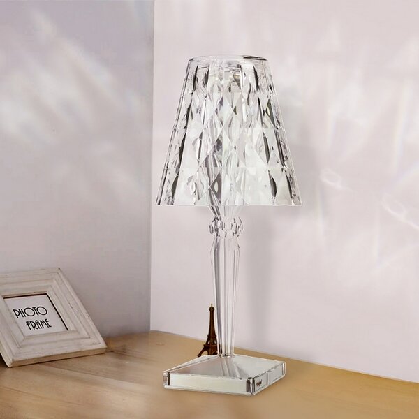 Lampada da tavolo Led touch Cloche Diamond luce regolabile 1W portatile a batteria ricaricabile USB M LEDME