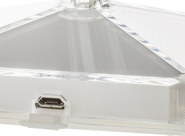 Lampada da tavolo Led touch Cloche Diamond luce regolabile 1W portatile a batteria ricaricabile USB M LEDME
