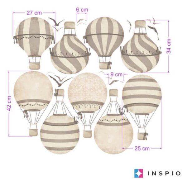 Palloncini adesivi marroni