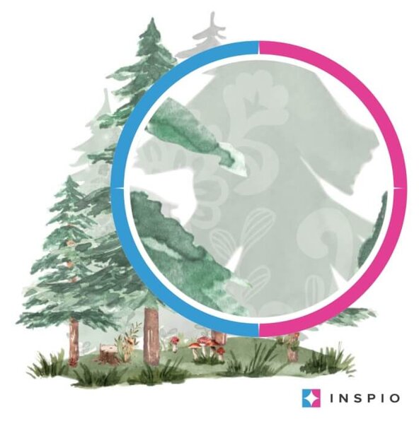 Foresta al chiaro di luna - adesivo da parete