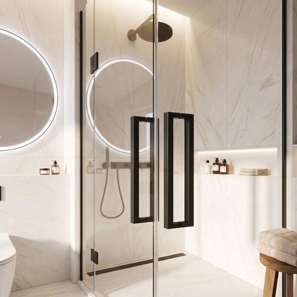 Maniglia per porta doccia Rea 01 Black