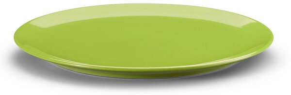 PiattI RotondI da Portata, Torta, o Pizza set 4 pezzi diametro 32x32x h 2cm - in GRES adatto alla lavastoviglie colore verde