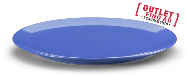 Piatto Rotondo da Portata, Torta, o Pizza set 1 pezzo diametro 32x32x h 2cm - in GRES adatto alla lavastoviglie colore BLU