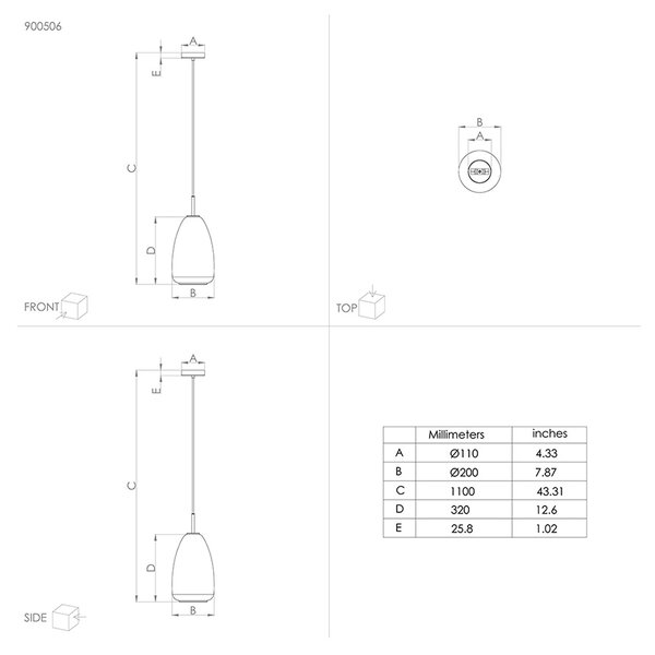 Lampadario Contemporaneo Alobrase 1 Luce Acciaio Nero E Ottone