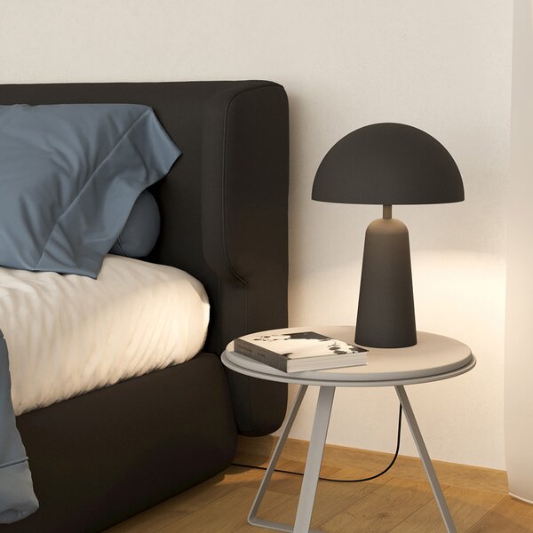Lampada Da Scrivania Moderna Aranzola 1 Luce Metallo Nero