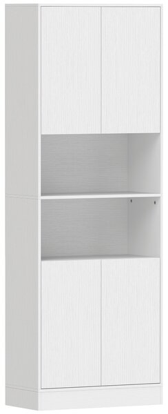 HOMCOM Credenza Dispensa da Cucina 170 cm con Mensola Regolabile, Bianco | Aosom Italy