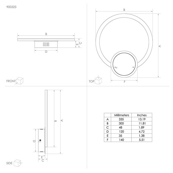 Plafoniera Moderna Parrapos-Z Led Acciaio Nero