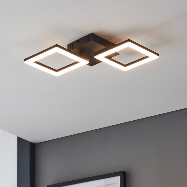 Plafoniera Moderna Paranday-Z Led Acciaio Nero