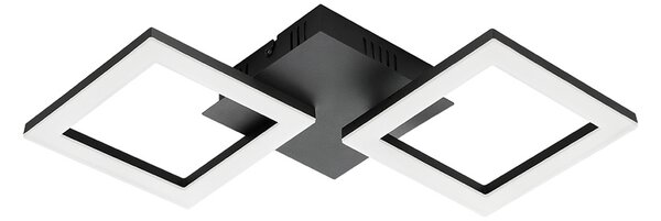 Plafoniera Moderna Paranday-Z Led Acciaio Nero