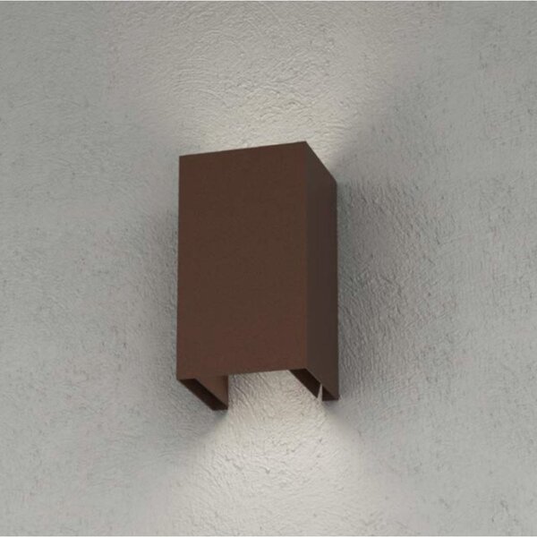 Applique classico top light spa plus ap co gx53 led ip54 alluminio vetro biemissione - Top Light