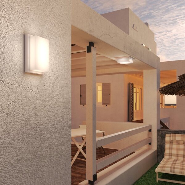 Applique moderno top light miami r bi gx53 led ip54 alluminio policarbonato - Top Light