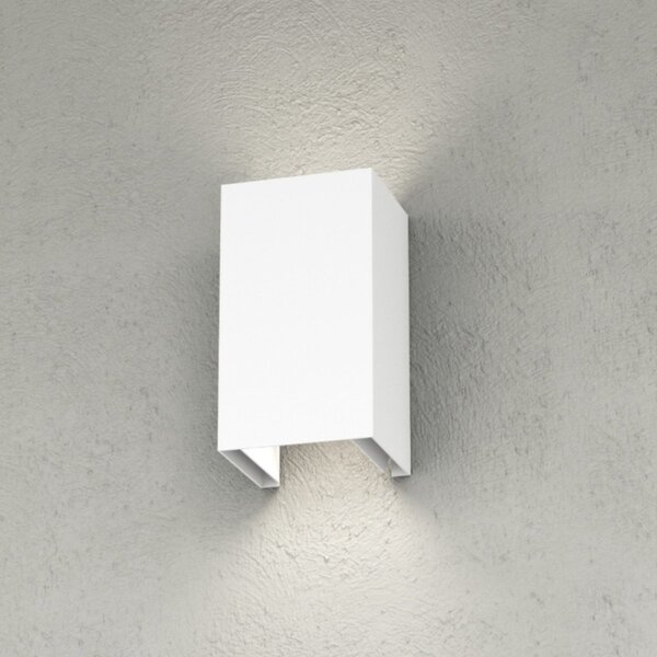 Applique moderno top light spa plus ap gx53 led ip54 alluminio vetro biemissione - Top Light