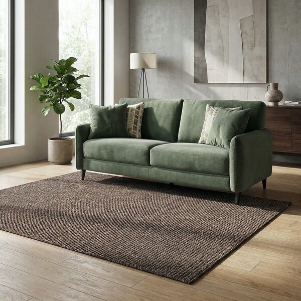Tappeto marrone scuro 200x290 cm Lumen Liso – Universal