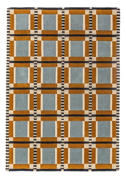Tappeto in lana tessuto a mano 140x200 cm Quadro Wool – Flair Rugs