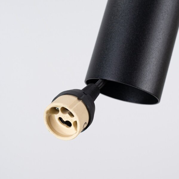 Lampadario nero/beige in metallo ø 30 cm Olisa – Sollux