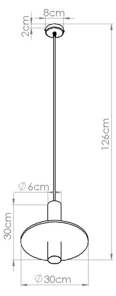 Lampadario nero/beige in metallo ø 30 cm Olisa – Sollux