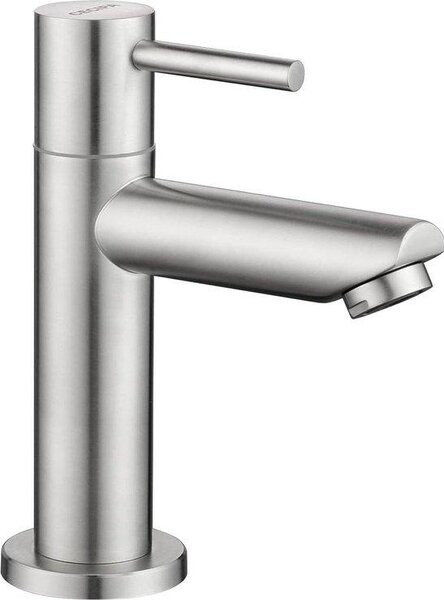 Rubinetto per bagno e WC degli ospiti - Rubinetto per acqua fredda cromato con flessibile e bocca di erogazione - Altezza 934 mm