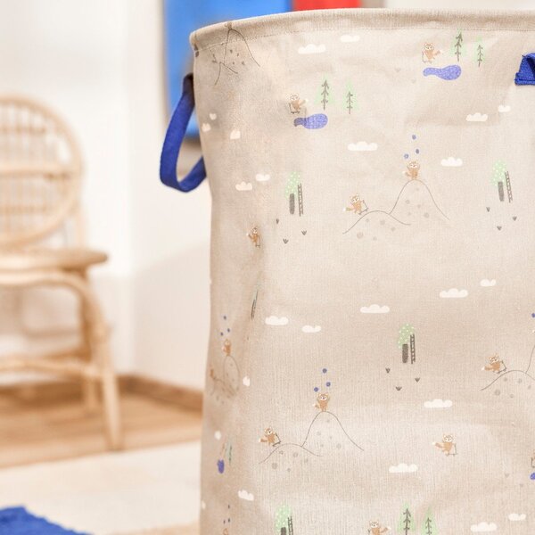 Cesta per giochi da bambino beige in tessuto ø 38x54 cm Foxy – OYOY Mini