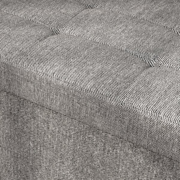 HOMCOM Baule Contenitore Pieghevole 84 L Rivestito in Lino Sintetico con Coperchio, per Soggiorno e Camera da Letto, 76x38x38 cm, Grigio Chiaro | Aosom Italy