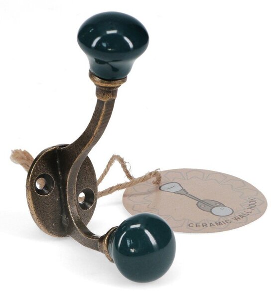 Attaccapanni da parete blu scuro in metallo 3 cm – Rex London