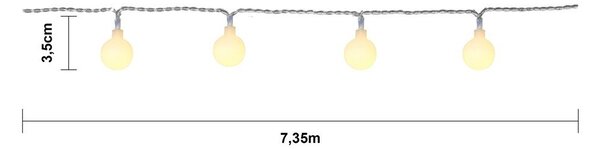 Catena leggera Partylights, lunghezza 7,35 m Berry - Star Trading